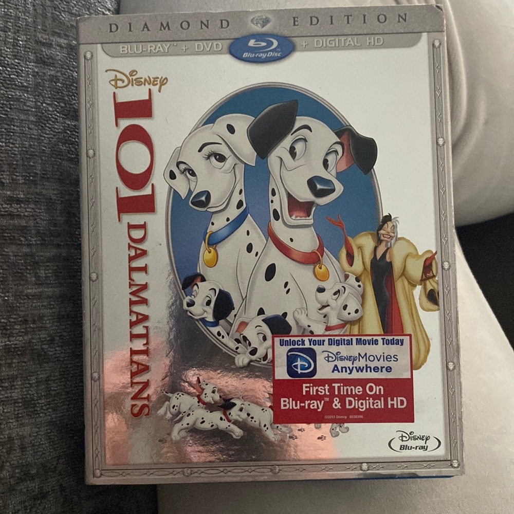 101 Dalmatians blu-ray and dvd